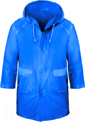 Дождевик Komfi ПВХ с капюшоном 130мк / RAIN10 (синий)