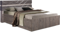 Двуспальная кровать Мебель-КМК 1600 Монако 1 0673.3 (сосна натуральная/дуб шале графит) - 
