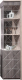 Шкаф-пенал с витриной Мебель-КМК Монако 0673.6 левая (сосна натуральная/дуб шале графит) - 