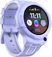 Умные часы детские Elari Kidphone 4G Wink (сиреневый) - 