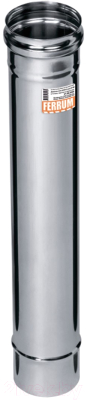 Труба дымохода Ferrum 0.5м Ф150 / f0928 (304/0.8 мм)