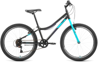 Велосипед Forward Altair MTB HT 24 1.0 / IBK22AL24089 (черный/голубой) - 