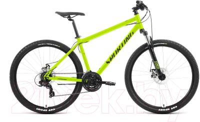 Велосипед Forward Sporting 29 2.0 D / RB3R98140BGNXBK (ярко-зеленый/черный)