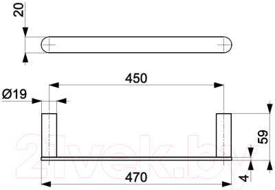 Держатель для полотенца Armatura 864-026-00 (хром)