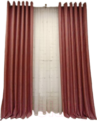 Шторы Модный текстиль 03L / 112MTSOFT13 (250x150, 2шт, розовый)