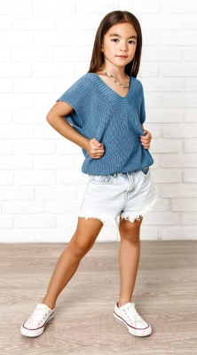 Жилет детский Amarobaby Knit / AB-OD21-KNIT10/19-122 (голубой, р. 122)