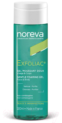 Гель для умывания Noreva Laboratoires Exfoliac Gentle Foaming Gel Для чувствительной кожи (200мл)