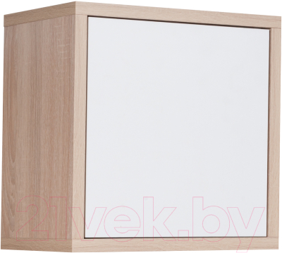Шкаф навесной Мебель-Класс Куб-2 (белый/дуб сонома)
