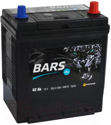 Автомобильный аккумулятор BARS Asia 6СТ-42 Евро R+ 350A (42 А/ч)