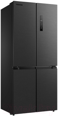 Холодильник с морозильником Toshiba GR-RF610WE-PMS(06)