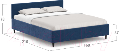 Двуспальная кровать Moon Family 1250 / К004201