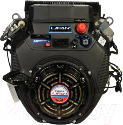 Двигатель бензиновый Lifan LF2V80F-A 3600 D25 20А (29 л.с., датчик давл./м, м/радиатор, счетчик моточасов)