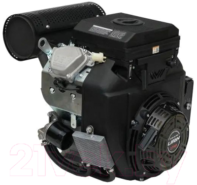 Двигатель бензиновый Lifan LF2V78F-2A PRO 3600 D25 20А (27 л.с, датчик давл./м, м/радиатор, ручн.+электр. зап)