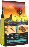 Сухой корм для собак Ambrosia Grain Free для пожилых мини-пород с лососем и индейкой / U/ASTM5 (5кг) - 