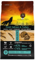 Сухой корм для собак Ambrosia Grain Free для пожилых мини-пород лосось и индейка / U/ASTM1.5 (1.5кг) - 