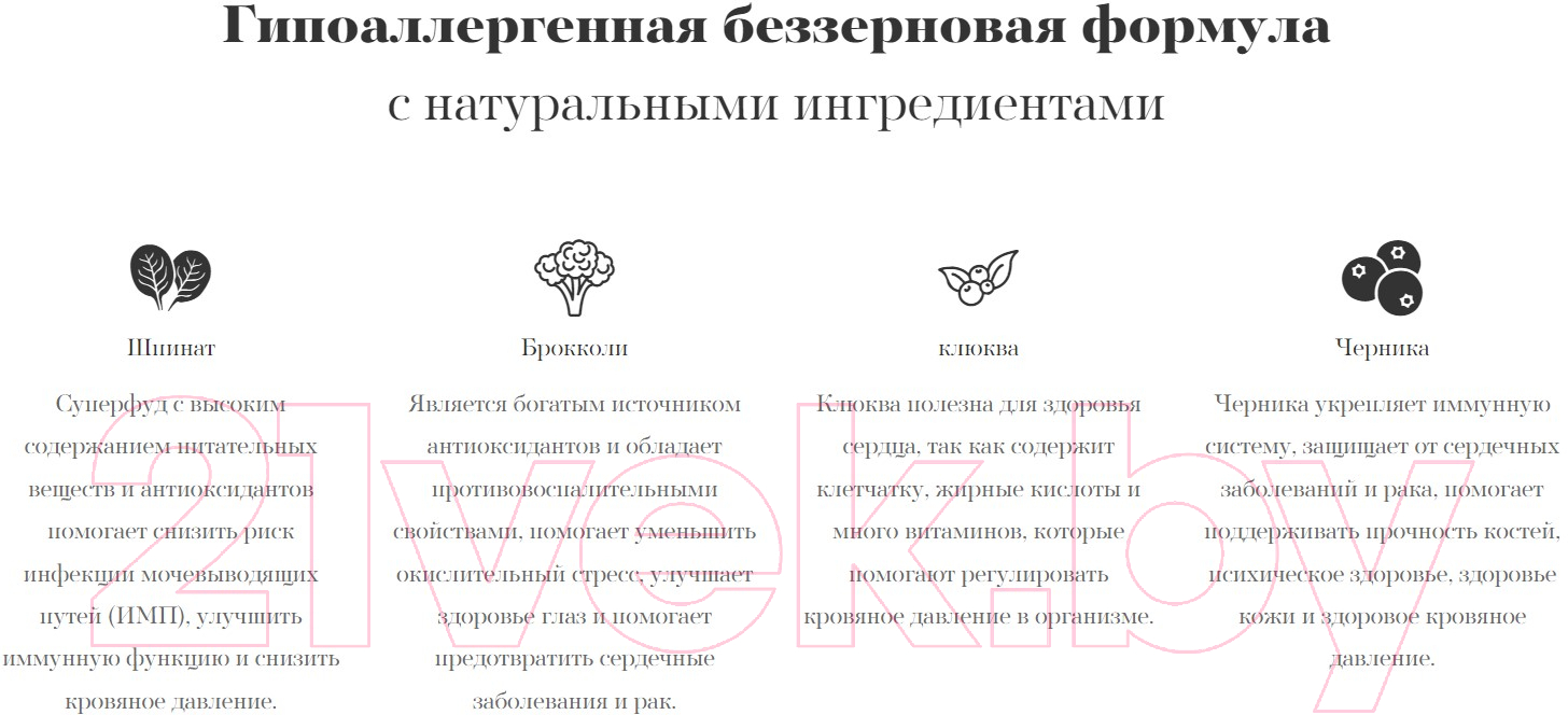 Сухой корм для собак Ambrosia Grain Free для всех пород с курицей и лососем / U/ACS2 (2кг) — фото 6