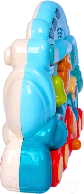 Развивающая игрушка Bondibon Baby You. Паровозик с животными / ВВ5839 (голубой)
