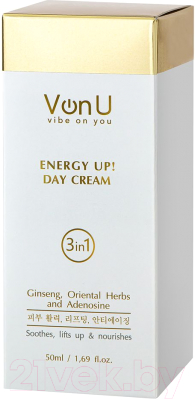 Крем для лица Von-U Energy Up! Омолаживающий дневной (50мл)