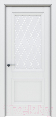 Дверь межкомнатная el'Porta Классико-83 60x200 (Alaska/White Сrystal)
