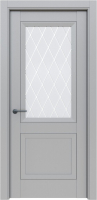 Дверь межкомнатная el'Porta Классико-83 60x200 (Nardo Grey/White Сrystal) - 