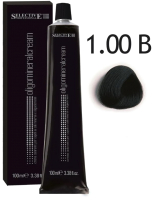 Крем-краска для волос Selective Professional Oligomineral Cream 1.00В / 860011 (100мл, черно-синий) - 