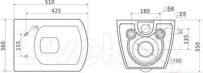 Унитаз подвесной BelBagno Carina BB514CHR/BB1077SC