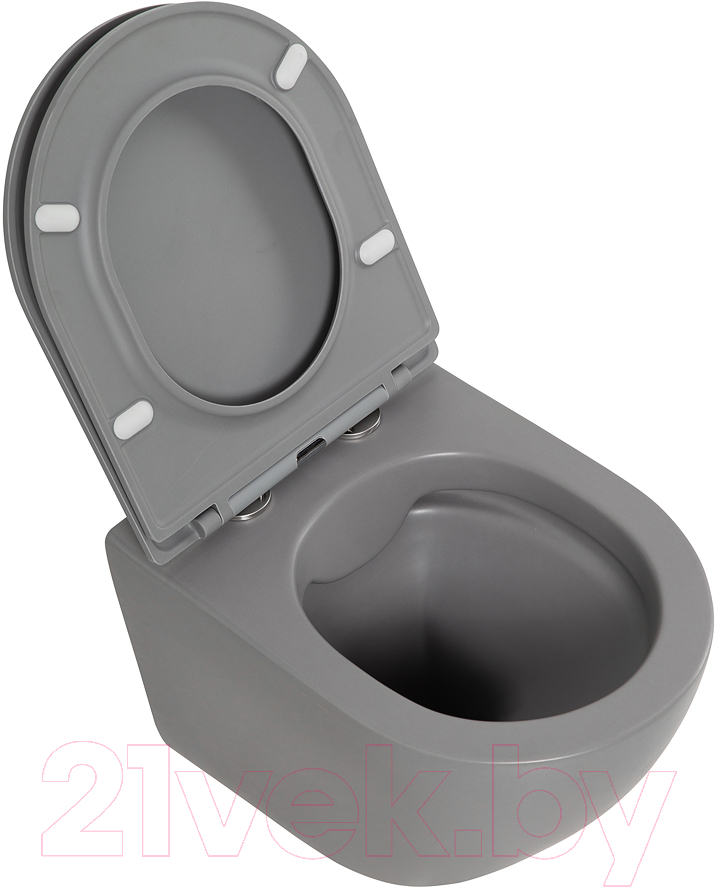 Унитаз подвесной BelBagno Colorato BB062CHR-GR/BB062SC-GR