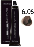 Крем-краска для волос Selective Professional Oligomineral Cream 6.06 / 86606 (100мл, темный блондин мокко) - 