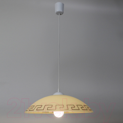 Потолочный светильник Элетех Этруска 410 НСБ 72-60 М50 / 1005251649 (матовый белый/белый)