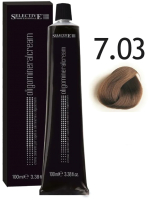 Крем-краска для волос Selective Professional Oligomineral Cream 7.03 / 86703 (100мл, блондин золотистый) - 