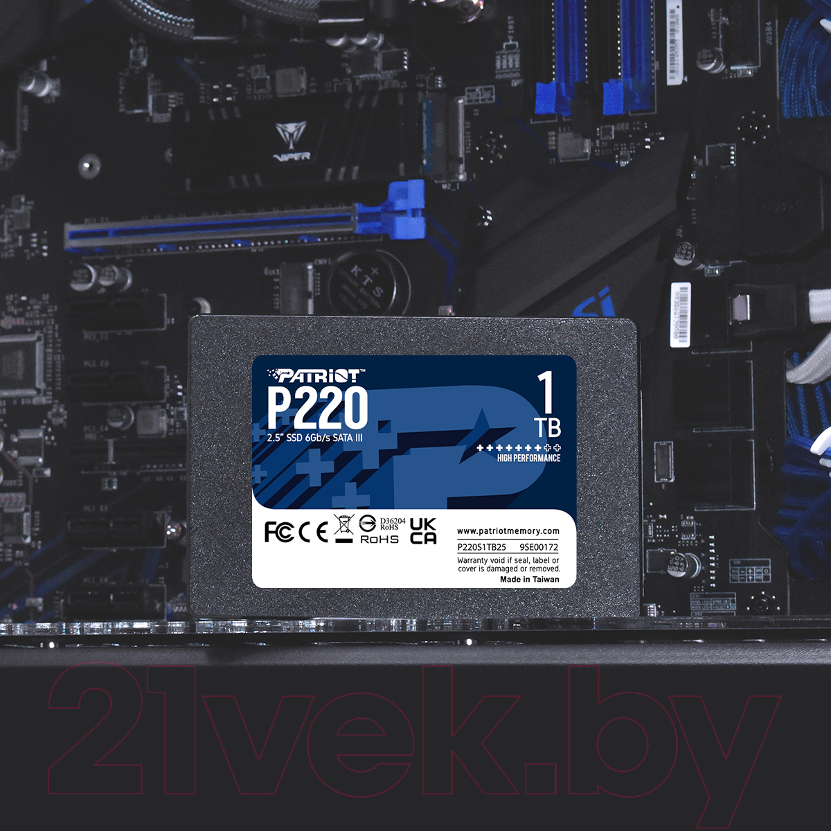 SSD диск Patriot P220 1TB (P220S1TB25)