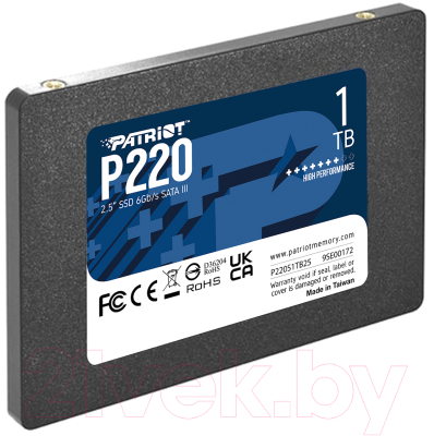 SSD диск Patriot P220 1TB (P220S1TB25)