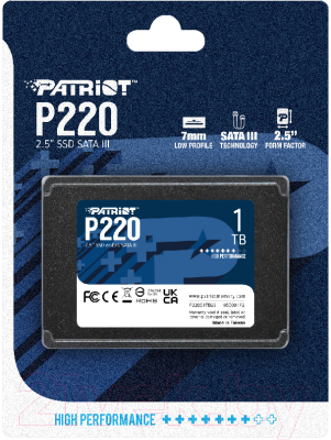 SSD диск Patriot P220 1TB (P220S1TB25)