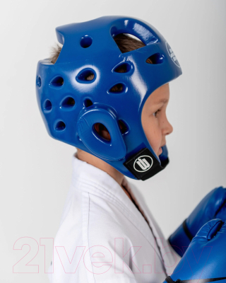 Шлем для таэквондо BoyBo Premium (S, синий)