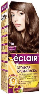 Крем-краска для волос Eclair 3.70 (темный шоколад)