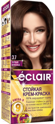 Крем-краска для волос Eclair 3.7 (черный шоколад)