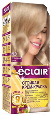Крем-краска для волос Eclair 9.0 (солнечный пляж)