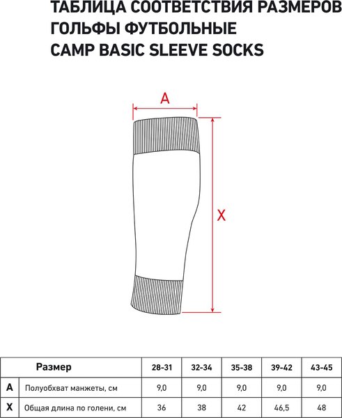 Гетры футбольные Jogel Camp Basic Sleeve Socks / JC1GA0223.Z1 (р-р 35-38, голубой/белый)