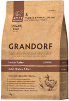 Сухой корм для собак Grandorf Medium&Maxi Breeds Duck&Turkey (3кг) - 