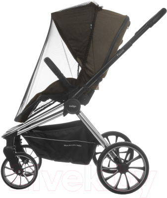 Детская универсальная коляска INDIGO Fusion 2 в 1 (коричневый)