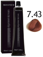 Крем-краска для волос Selective Professional Oligomineral Cream 7.43 / 86743 (100мл, блондин медно-золотой) - 