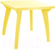 Стол пластиковый DD Style Луна квадратный 740ж (желтый) - 