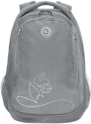 Школьный рюкзак Grizzly RD-340-2 (серый)
