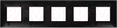 Рамка для выключателя DKC Avanti / 4402900 (черный квадрат)
