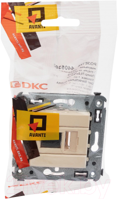 Розетка DKC Avanti / 4405303 (ванильная дымка)