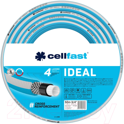 Шланг поливочный Cellfast Ideal 3/4" / 10-262 (50м)