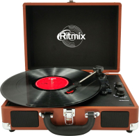 Проигрыватель виниловых пластинок Ritmix LP-160B (коричневый) - 