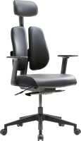 Кресло офисное Duorest D2500G-DAS 2SEK1 (экокожа, черный) - 