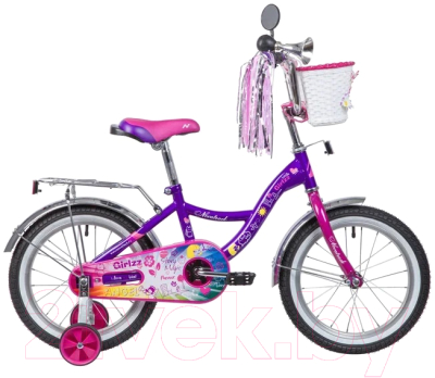 Детский велосипед Novatrack Little Girlzz 167GIRLZZ.VL23