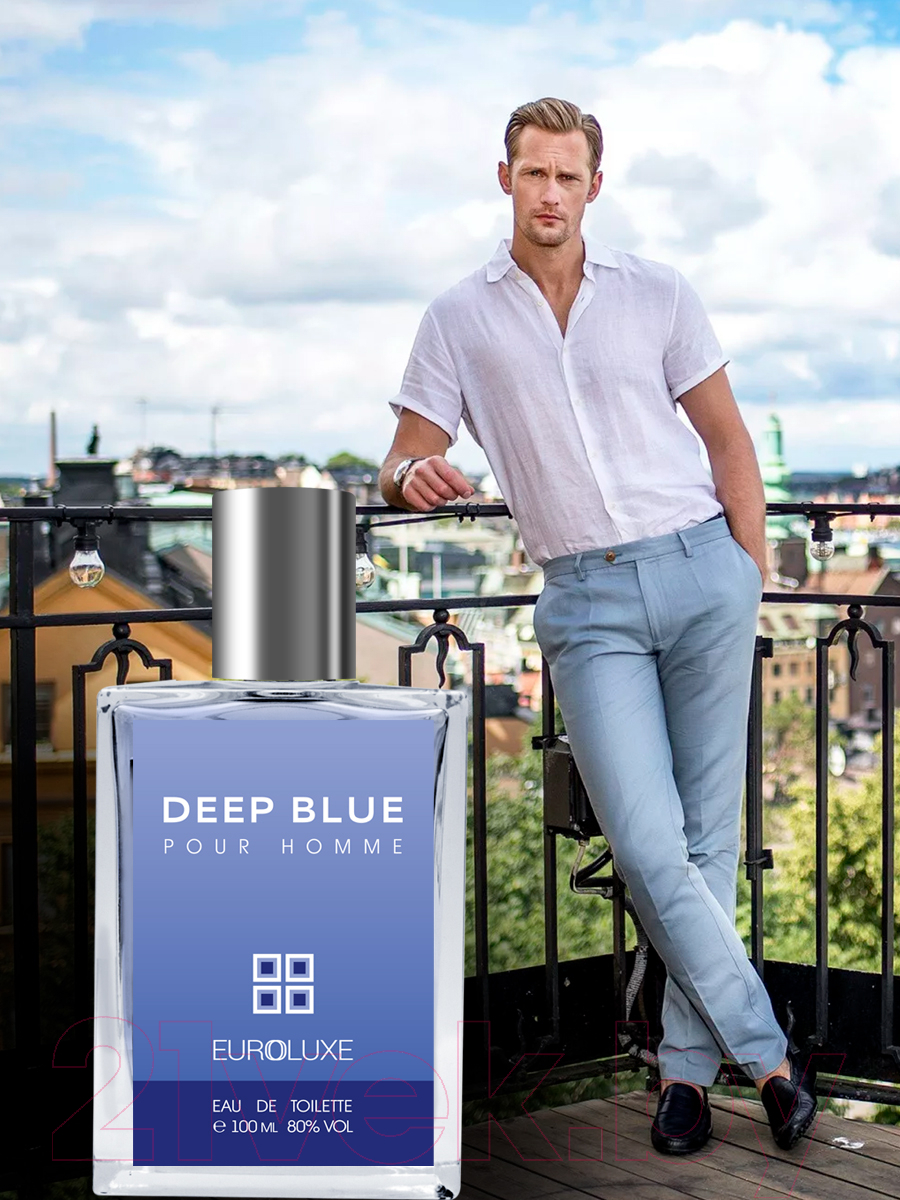 Туалетная вода Euroluxe Deep Blue Pour Homme (100мл) — фото 3